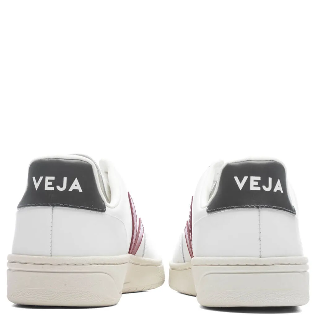 V-12 Leather - Extra White/Marsala