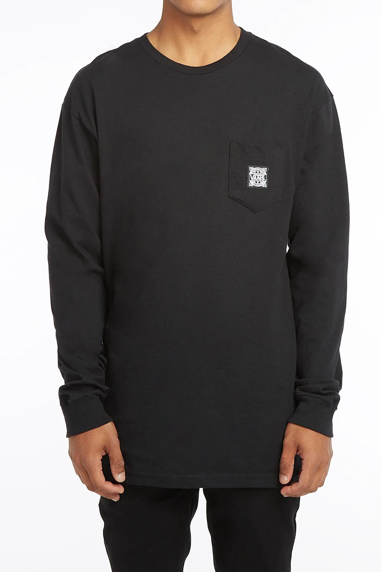 Vans Guys Black California Native Long Sleeve Tee