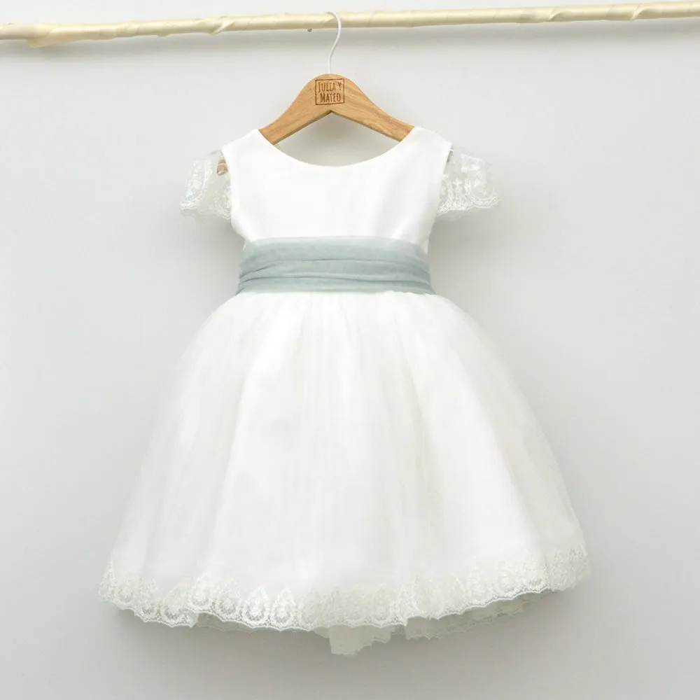 Vestido nia tul bordado Amaya