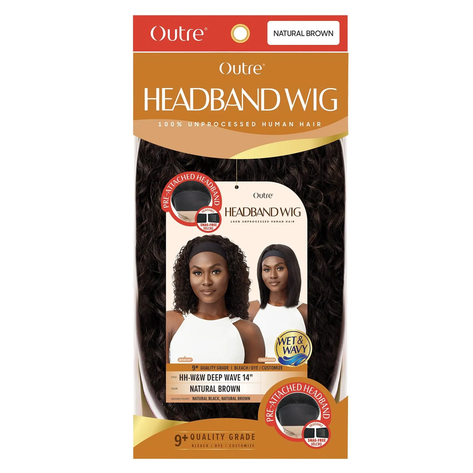 WET & WAVY DEEP WAVE 14 | Outre Human Hair Headband Wig