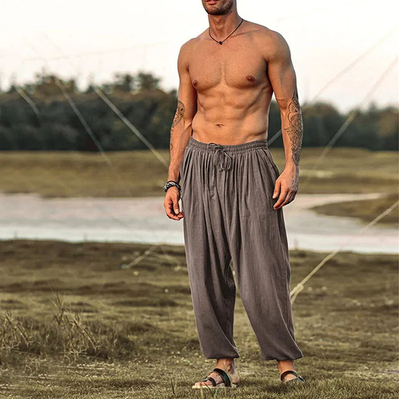 Xituodai - Mens Linen Harem Pants